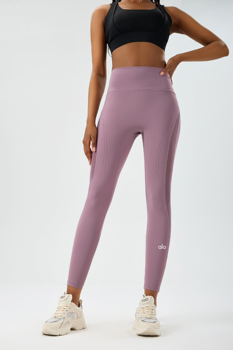 zalo3111   Women's Spring and Autumn Breathable Mesh Yoga Pants, High Waist Tight Waist, Sports Pants, Clothing