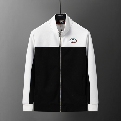 GUC400  New men's autumn and winter long sleeved suit top+pants clothing