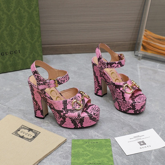 JHGS15 Slipper 12CM Heel Size 35-42 Lether Shoes with box