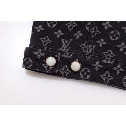 LVC041 New men's and women's high-quality denim jackets with loose fit clothing