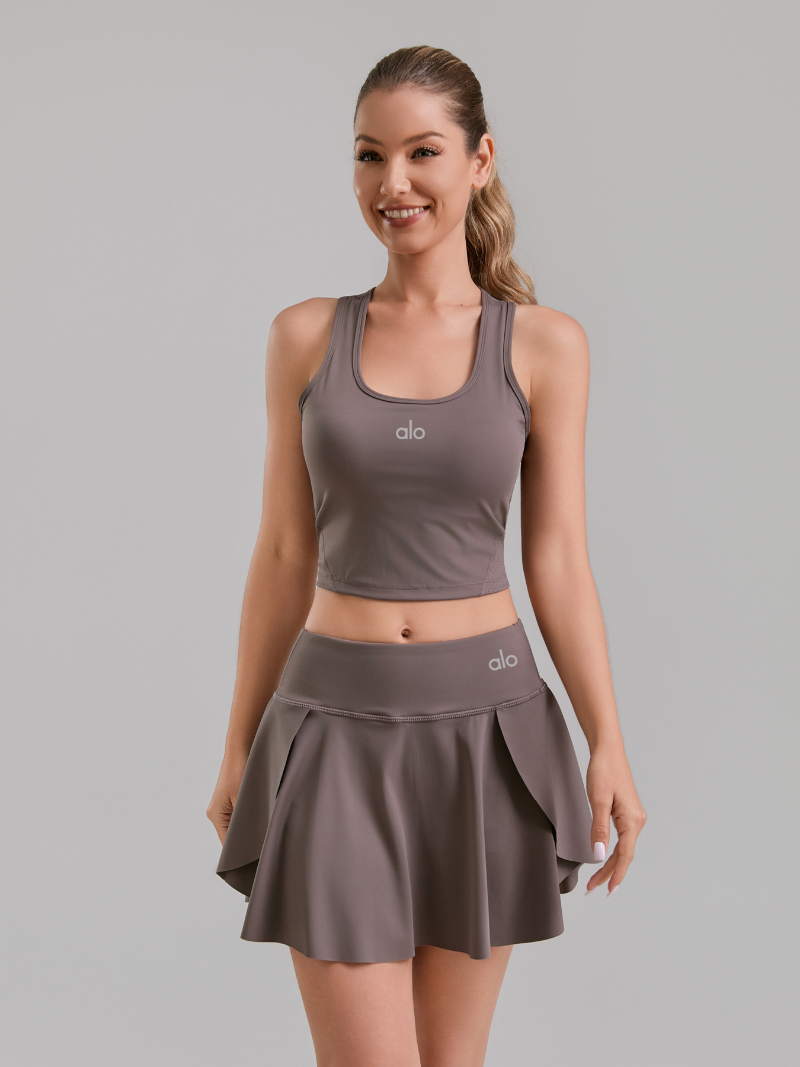 zalo5112   Women's midi skirt, casual vest, small camisole, short yoga suit clothing