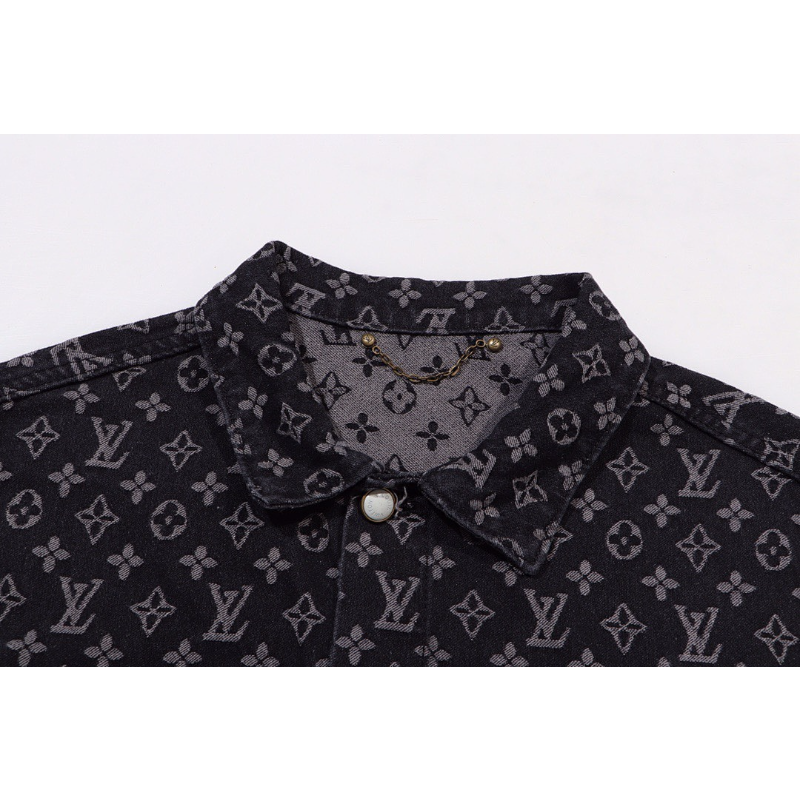 LVC041 New men's and women's high-quality denim jackets with loose fit clothing