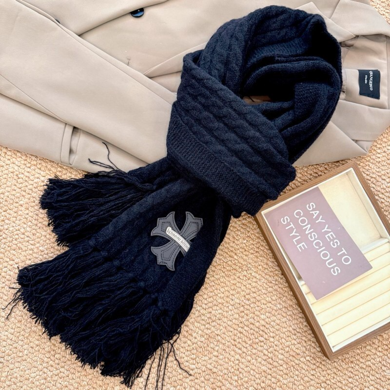 XKC1 Cashmere blend Wool Scarf