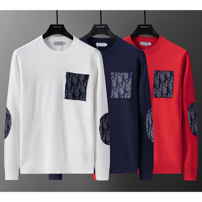 DIC202 New men's autumn and winter round neck sweater pullover sweater wool sweater clothing