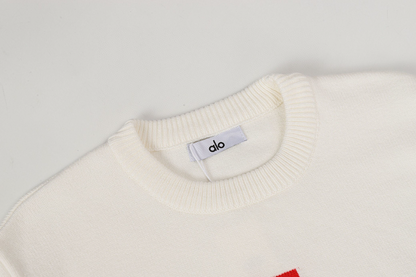 ALOC2 New autumn and winter men's and women's trendy brand new sweater jacquard letter clothing