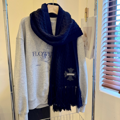 XKC1 Cashmere blend Wool Scarf