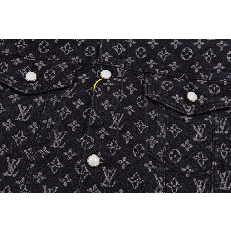 LVC041 New men's and women's high-quality denim jackets with loose fit clothing