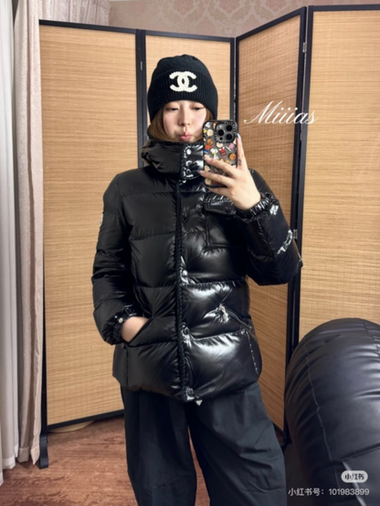 110221  New wool woven hooded down jacket Top quliaty 1:1 clothing