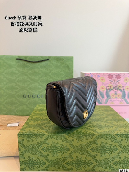 MGP1 Leather Bags 17-4-13CM Bag With box