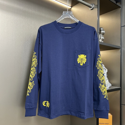 KLC27 New men's and women's spring and autumn pure cotton long sleeved clothes