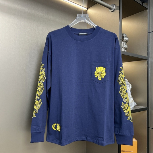 KLC27 New men's and women's spring and autumn pure cotton long sleeved clothes