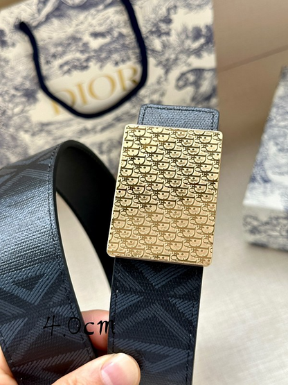 DBL4 Real leather 4.0CM 95-125CM Belt with all packing