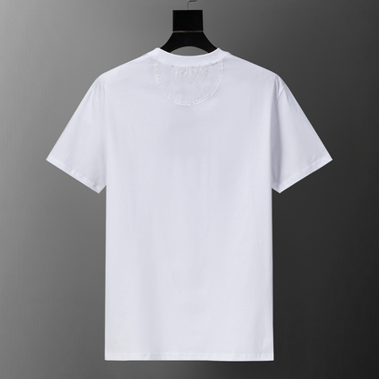 LVC122 New men's and women's summer pure cotton short sleeved top clothing
