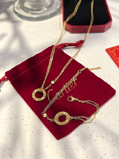 X740    Women's Titanium Steel Fashion Necklace Jewelry