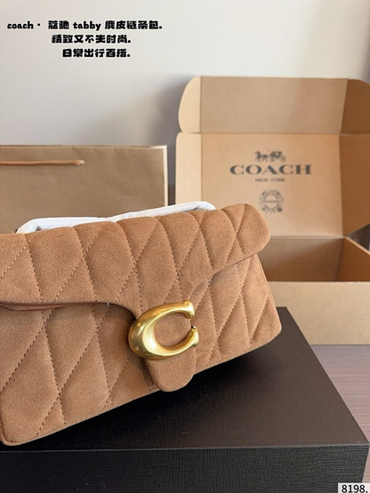 ACP58 Leather denim fabric Bag 26-8-16CM Shoulder bags with box