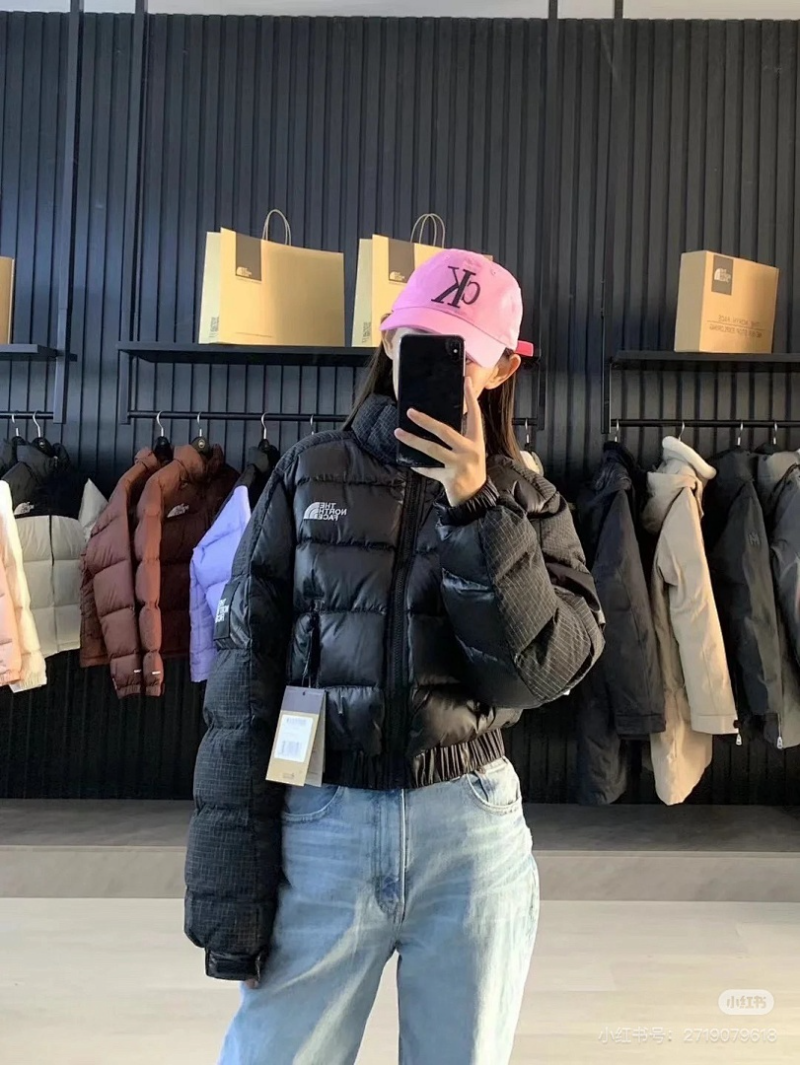 106175  Women's North Short Splicing Down Jacket Clothes