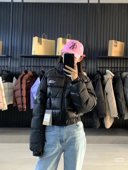 106175  Women's North Short Splicing Down Jacket Clothes