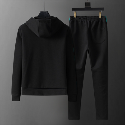 GUC201   New men's autumn and winter long sleeved suit top+pants clothing