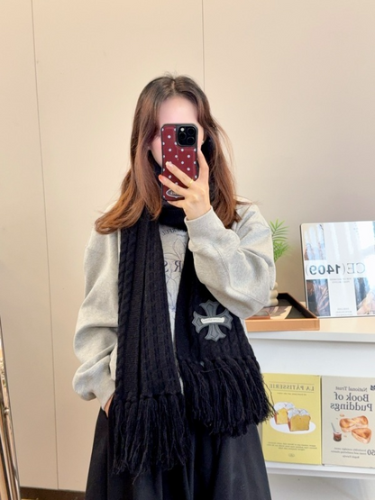 XKC1 Cashmere blend Wool Scarf