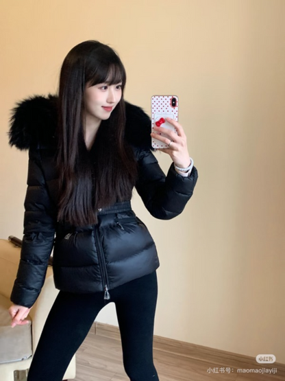 110307  Women's new hooded short down jacket   Top  quliaty 1:1  clothing