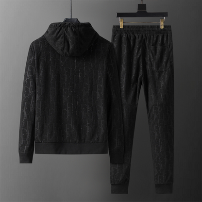 DIC131 New men's autumn and winter long sleeved suit top+pants clothing