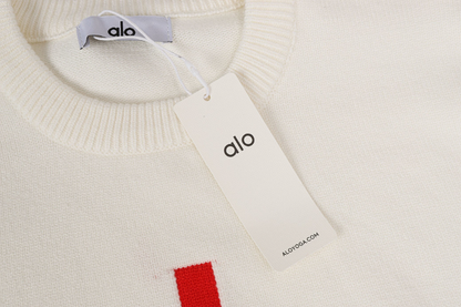 ALOC2 New autumn and winter men's and women's trendy brand new sweater jacquard letter clothing