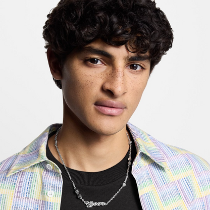 X729   Men's and women's titanium steel necklace jewelry