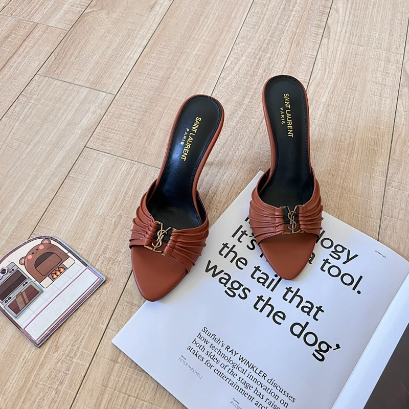 MYS3 Synthetic Leather 9CM Slippers Size 35-41 Shoes with Box