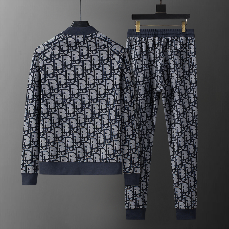 DIC132 New men's autumn and winter long sleeved suit top+pants clothing