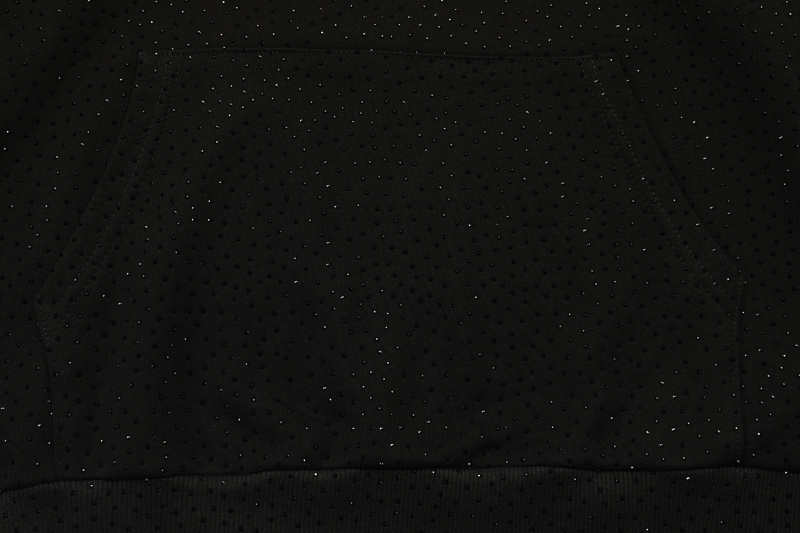 SPC13 New men's and women's autumn and winter pure cotton looped fabric zipper jacket hoodie, full body hot diamond style clothing