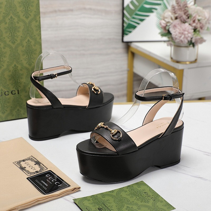 JHGS20 Slipper 8CM Heel Size 35-42 Leather Shoes with box