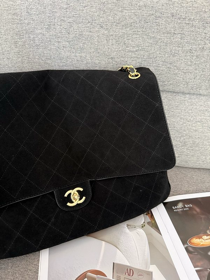 LCP101 Suede cowhide Bag 38.5-11-26CM 32-10-19.5CM Shoulder bags