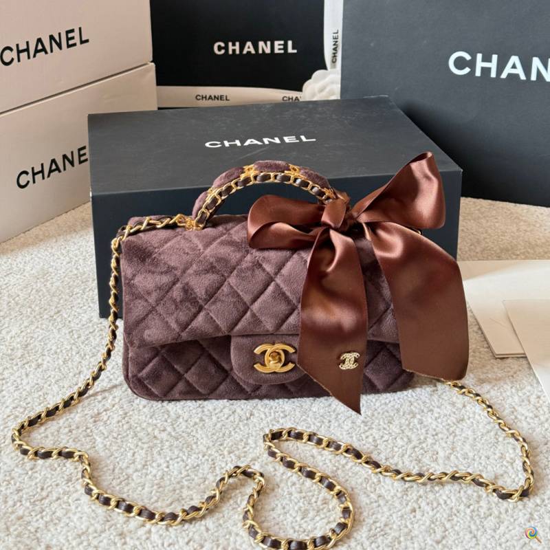 ACP54 Velvet Leather Bag 19-13CM Bags With Box