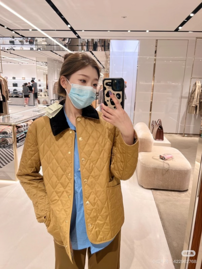 110089  New pocket letter embroidered cotton jacket Top quliaty 1:1 clothing