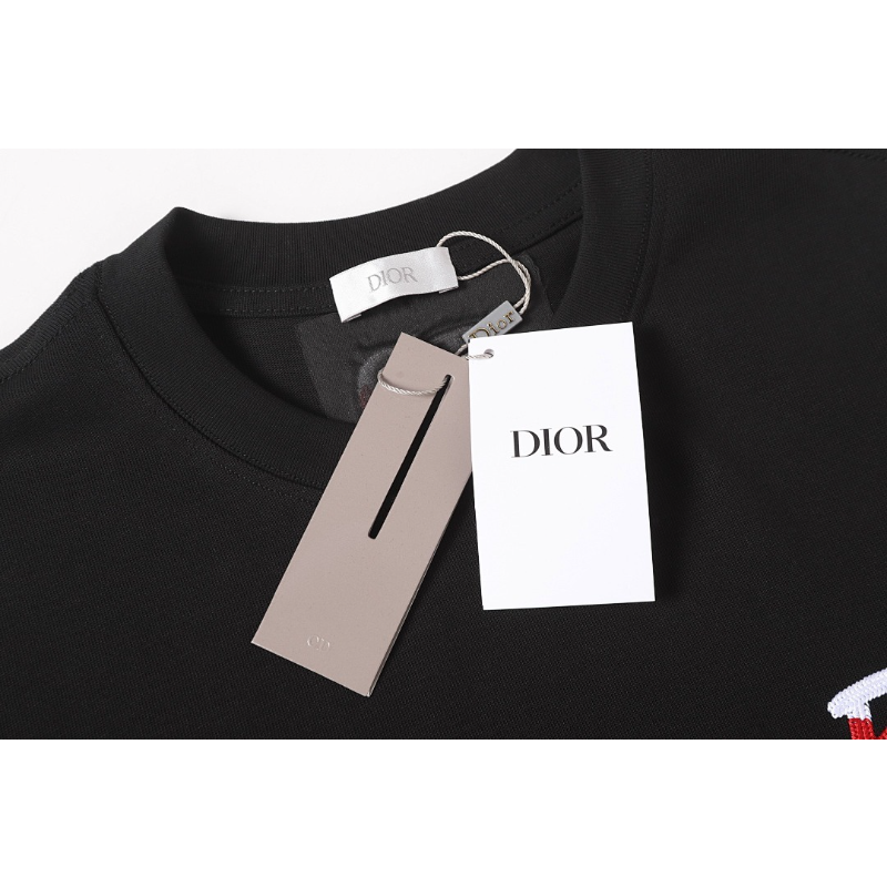 DIC23 New Men's and Women's Summer Short sleeved Cotton T-shirt Embroidered Craft Clothing