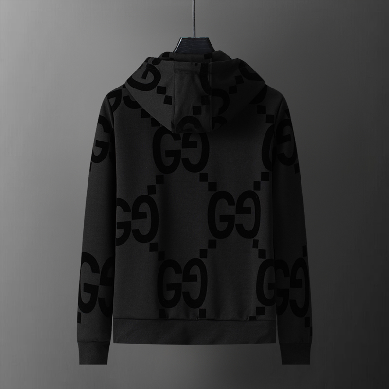 GUC200 New men's autumn and winter long sleeved suit top+pants clothing