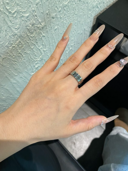 J149  Men's and women's titanium steel ring jewelry