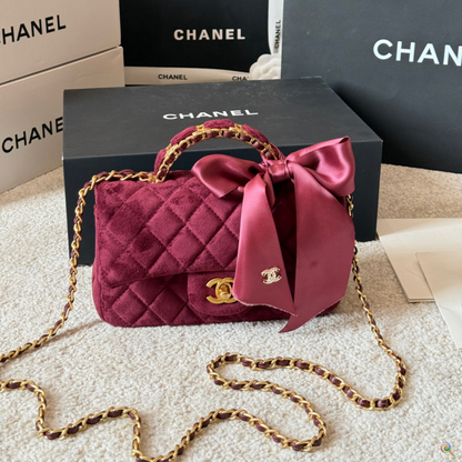 ACP54 Velvet Leather Bag 19-13CM Bags With Box