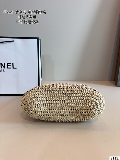 MCHP2   Women's casual and fashionable 28 * 12 * 20cm woven shoulder bag