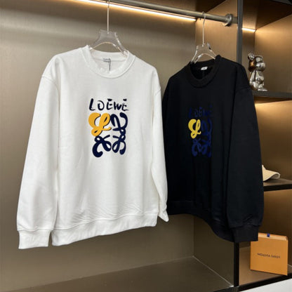 LOC39 New men's and women's round neck long sleeved sweatshirt casual clothes