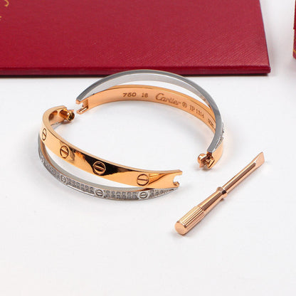 CAB44 Brand Bracelet 316L steel plating gold Bangle Jewelry