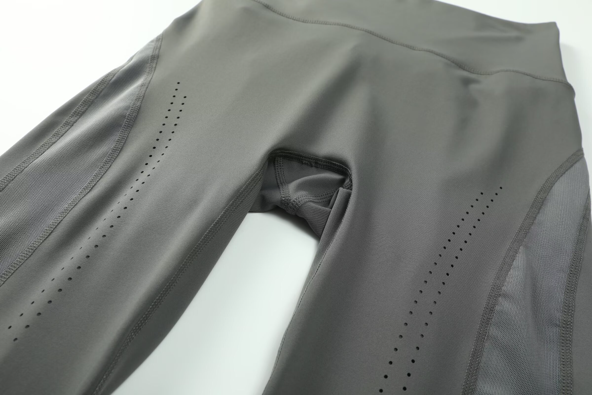 zalo3111   Women's Spring and Autumn Breathable Mesh Yoga Pants, High Waist Tight Waist, Sports Pants, Clothing