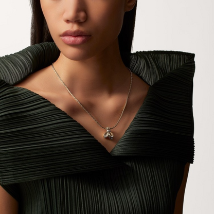 X709   Women's coffee bean necklace, earring set jewelry