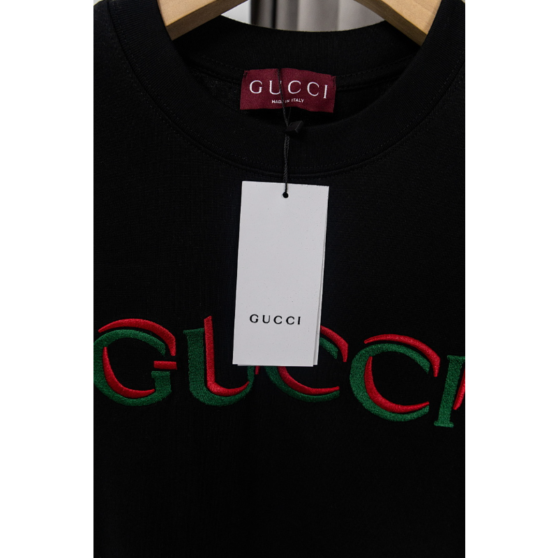 GUC19 New men's and women's summer pure cotton top T-shirt clothing