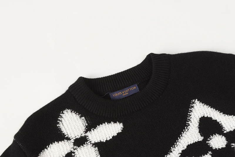 LVC1 New autumn and winter men's and women's trendy brand new sweater jacquard letter clothing