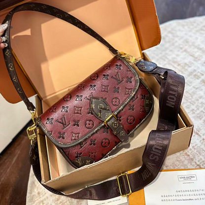 ALP5 Leather Bag 25-15-9CM PVC Handbag With Box