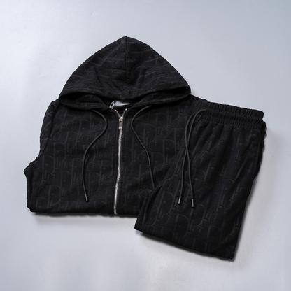 DIC130 New men's autumn and winter long sleeved suit top+pants clothing