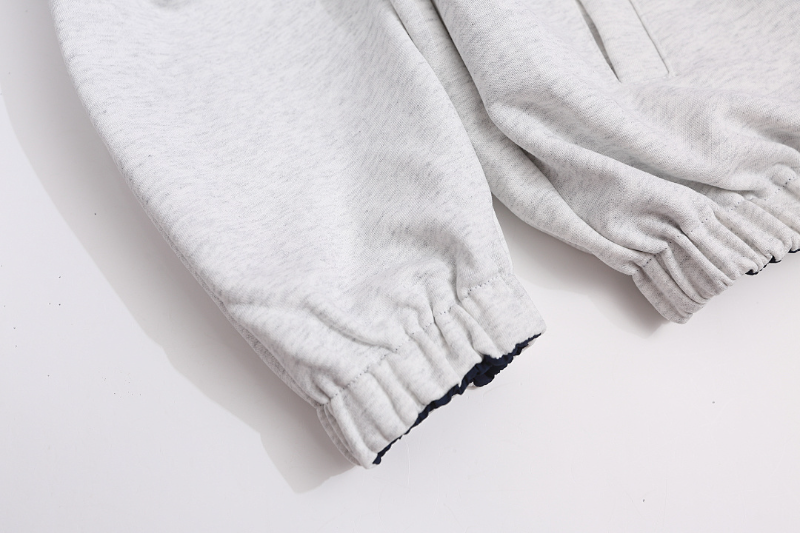 BAC105 New men's and women's autumn and winter double-sided hooded jackets, knitted hoodies, flower gray front and back assault jackets, windproof jackets, clothing