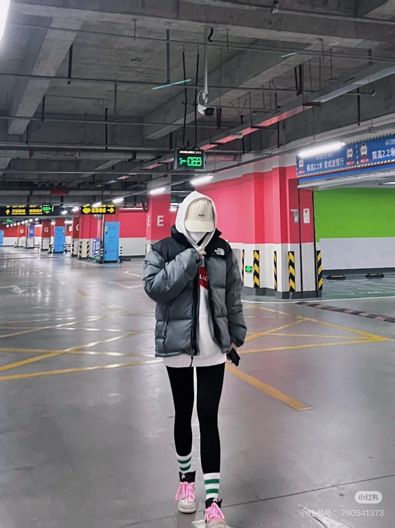 105933  Men's and women's classic down jacket from the north clother