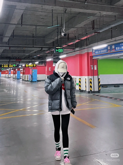 105933  Men's and women's classic down jacket from the north clother